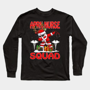 Christmas Aprn Nurse Squad Reindeer Pajama Dabing Santa Long Sleeve T-Shirt